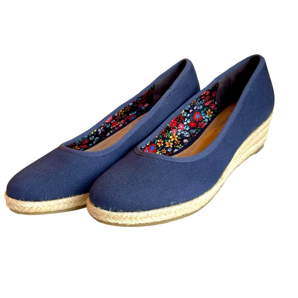 Lifestride Womens Karma Pump Heel Navy Size 7.5